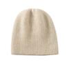 Autumn and winter new cashmere knitted hat wool hat women's thickened pullover thermal hat double-layer color matching bald hat men's batch