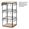 Multi-layer Jewelry Display Rack Earring Stand with 48 Hooks Holder