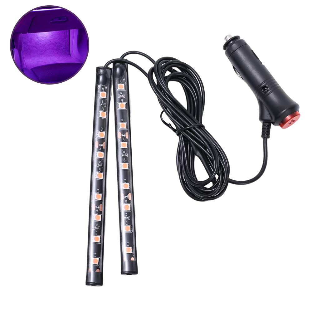 LED Automotive Bar Strip Lights Universal Car Interior Atmosphere Light Mood Foot Cigarette Lighter USB Decorative Signal Lamp