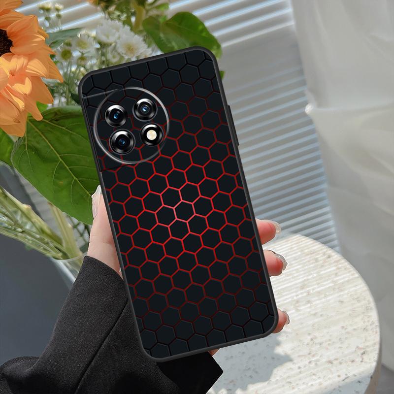 3D Шестиугольный Чехол-Светильник Для OnePlus 15 15R 12 12R 13T 13R 13 11 10 10R 10T 8T Nord 5 CE 2 3 4 Lite N20 N30 Чехол