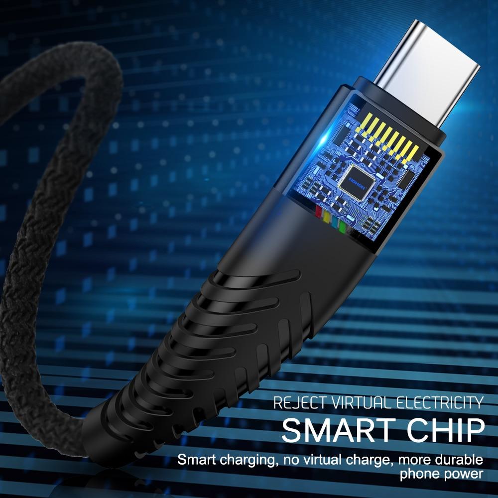 20 см, 1 м, 2 м, 3 м, кабель USB C для быстрой зарядки типа C для ipad Samsung Huawei Xiaomi Type-C, зарядное устройство USBC Origin, провод для мобильного телефона, длинный, короткий