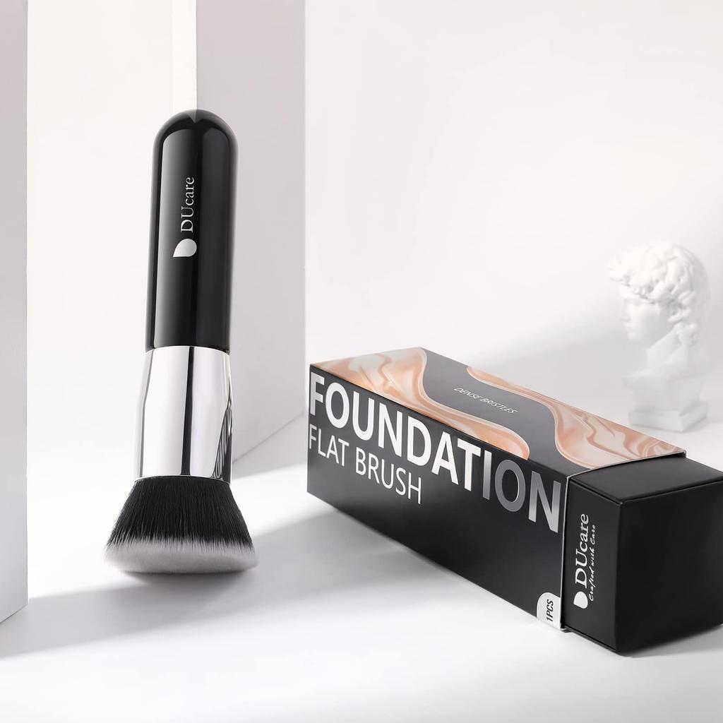 DUcare Foundation Brush Concealer Brush Popular Makeup Flat Top Easy to Gentle on Made with for Base Makeup & - Brush, Type, Use, Skin, High-Quality