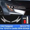 Для TOYOTA COROLLA E210 -2024 Защитная пленка для фар автомобиля Прозрачная черная пленка для фар Автомобильная наклейка на кузов из ТПУ Автоаксессуары
