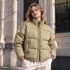 Womens Winter Puffer Coat Loose Fit Thick Warm Casual College Style Cotton Jacket