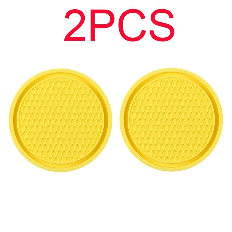 Автомобильный Нескользящий коврик для чашки с водой, украшение со стразами, авто интерьер для украшения автомобиля, аксессуары для тюнинга транспортных средств