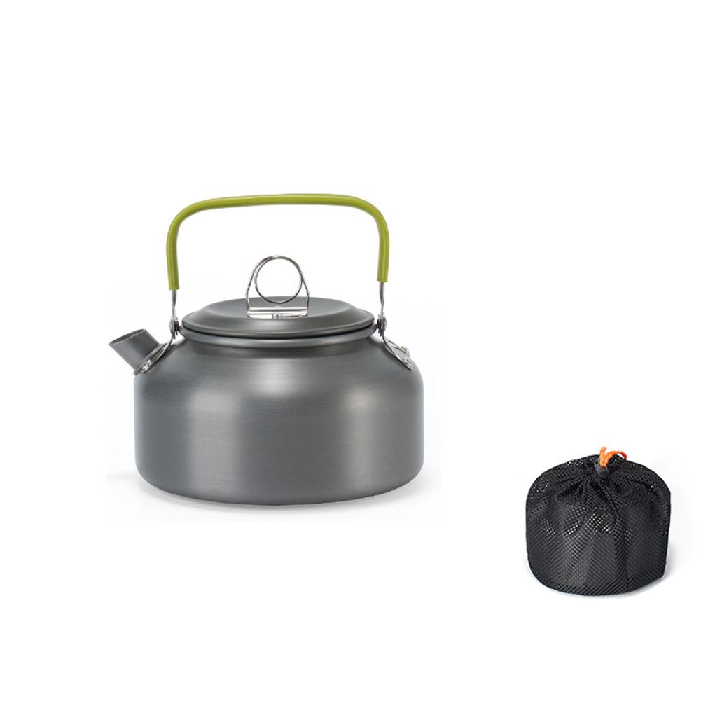 Outdoor Light Weight Aluminum Alloy Kettle AntiScalding Handle Camping Coffee Kettle Portable TeaPot Picnic Teakettle