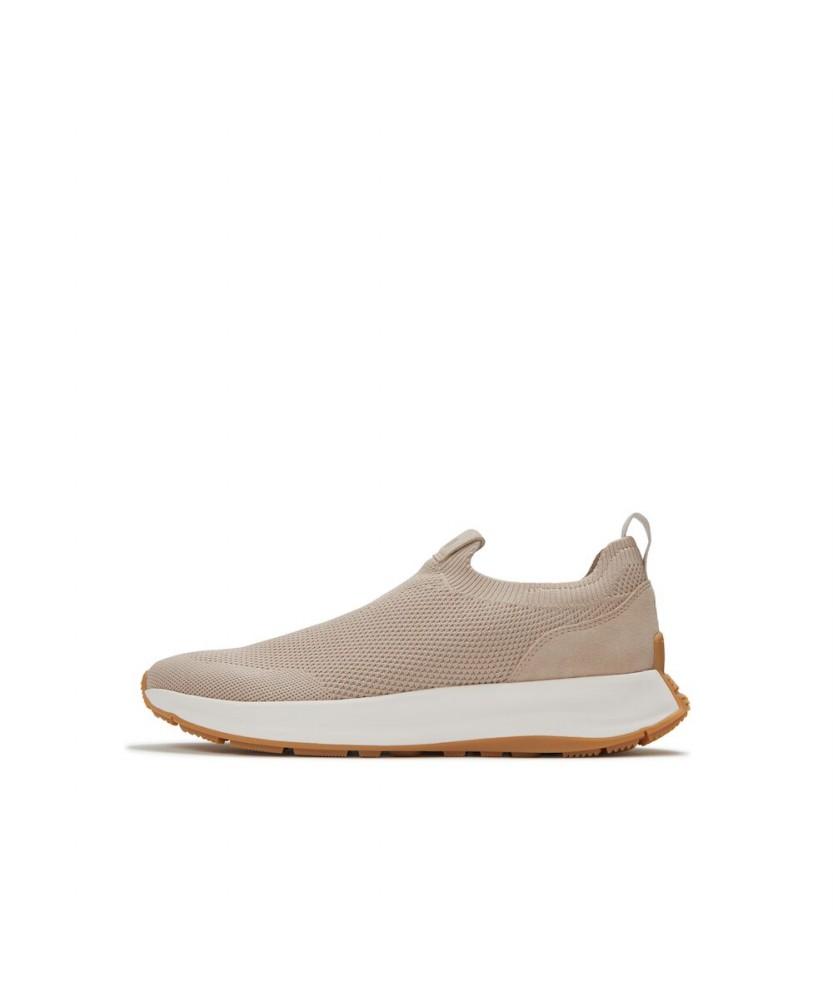 Мужские слипоны Fitflop F-Mode Flow Knit - Светло-серые (Ft61K1N052)