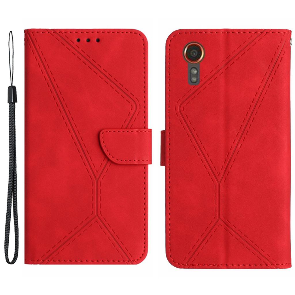 HT05 For Samsung Galaxy Xcover7 Flip Leather Case Phone Cover with Wallet