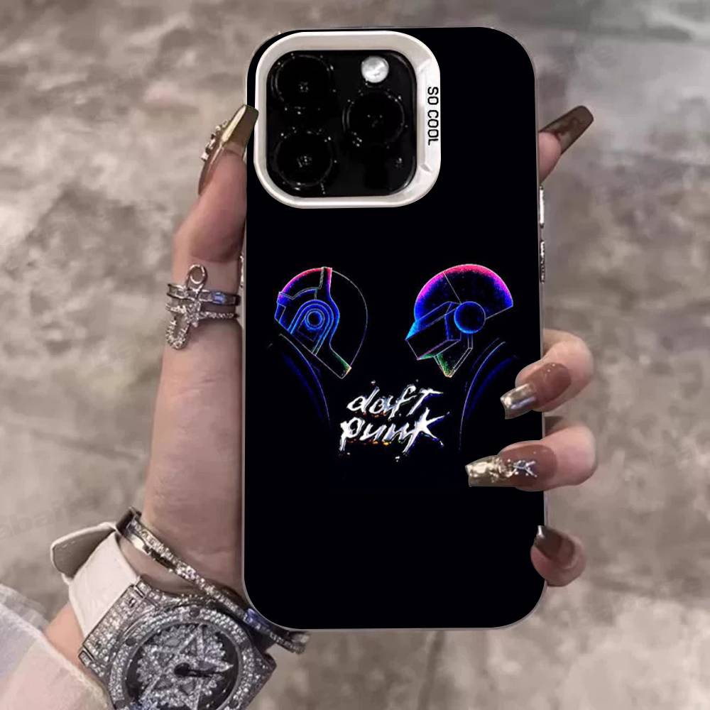 D-Daft Punk Band France Color Phone Case For IPhone 17 16 15 14 13 12 11 Pro Max Plus Pro Shell