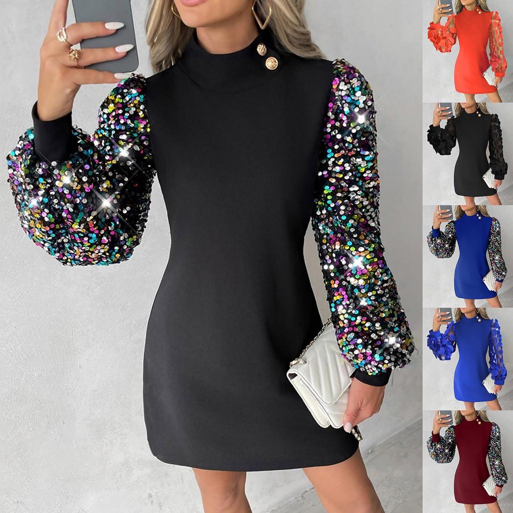 Женское модное кружевное платье с круглым вырезом и длинным рукавом, облегающее талию