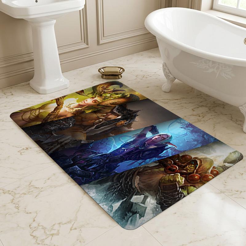 Fantasy Warriors Living Room Nonslip Area Rug Soft Carpet For Bedroom Game Playroom Sofa Office Home Decor Doormat Christmas Gift C93037