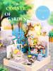 (t-FREAK) 1:32 Dollhouse Set of 2, Handmade Kit Set Miniature, Happiness Series (Sweet Talk QT-032 + Corner of Garden QT-33)