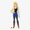 Нашивки для одежды, сумки, термонаклейки, длинные волосы, Android 18, Android 18, Android 17, узор, моющийся, термоперенос