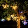 Outdoor Starburst Hanging String Lights 88 LED Outdoor Fireworks Tree Fairy Lights Garden Sphere Lights for Porch Patio Decor
