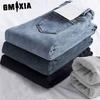 Jeans for Women, Spring and Autumn, with Added Fleece To Make Them Look Slim, Tall, Figure-hugging, Elastic and Small-leg Pencil Pants