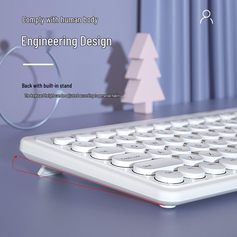 BOW HangShi Wired Keyboard & USB Wireless Mouse Set for Girls