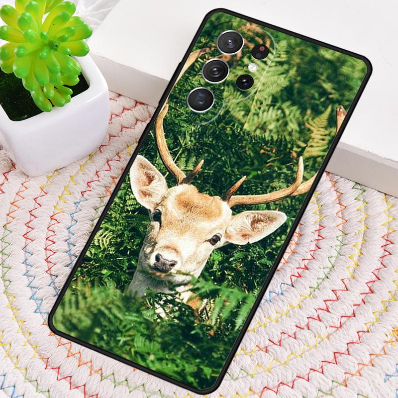 Чехол из ТПУ для телефона Samsung Galaxy note 10 pro S26 S25 S24 S23 S22 Ultra Plus S21 FE S20 с изображением самца оленя и природы