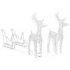 Reindeer Sled Christmas Decoration 320 LEDs Acrylic