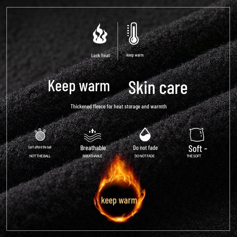 Мужской вязаный свитер из плюша с длинными рукавами — повседневный осенне-зимний свитер с круглым вырезом, свободный модный топ.