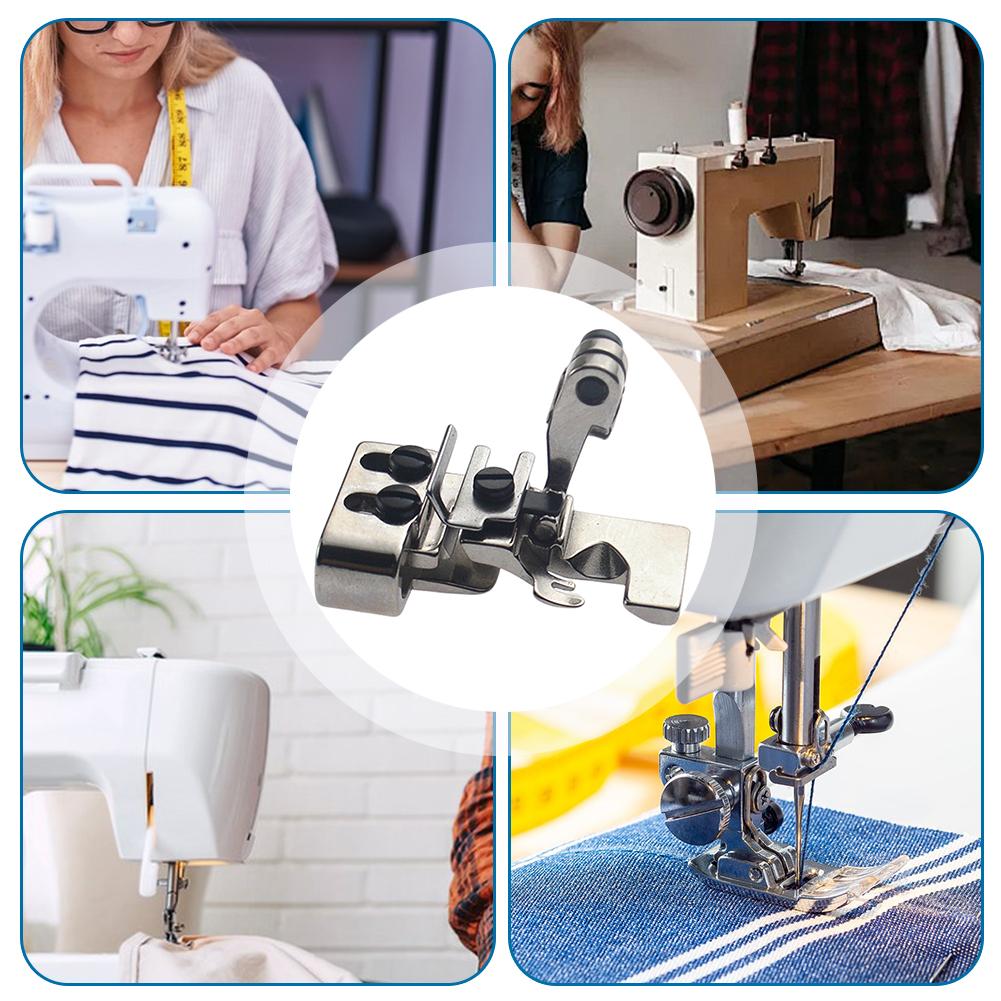 Металлическая лапка оверлока, Четырехниточная лапка для подрубки, Детали швейной машины, Аксессуары для портативной швейной машины