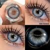 2pcs Fashion Colored Contact Lenses Cosmetic Natural Pupils Blue Eyes Yearly Use Beauty Makeup