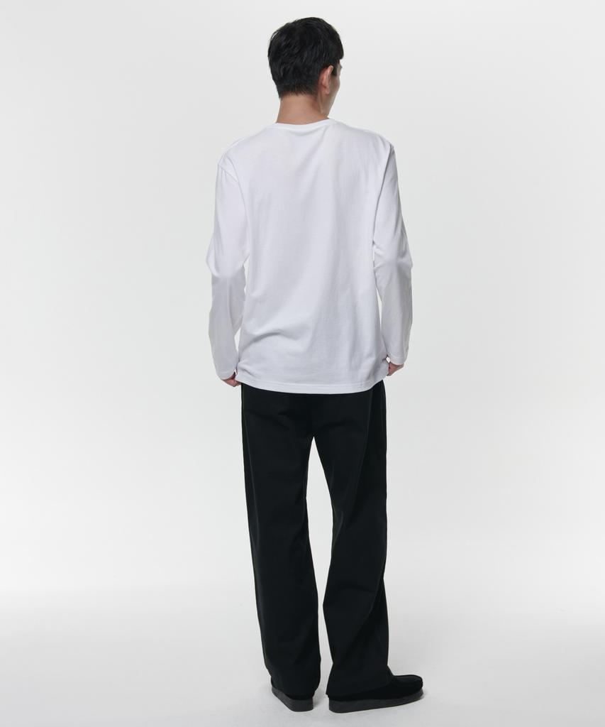 MUSINSA STANDARD Two-Tuck Wide Chino Pants [Black]