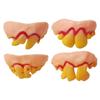 Trick Toys Party Funny Halloween Dentures Zombie Incisors Toothy Halloween Decor Prop Fake Teeth