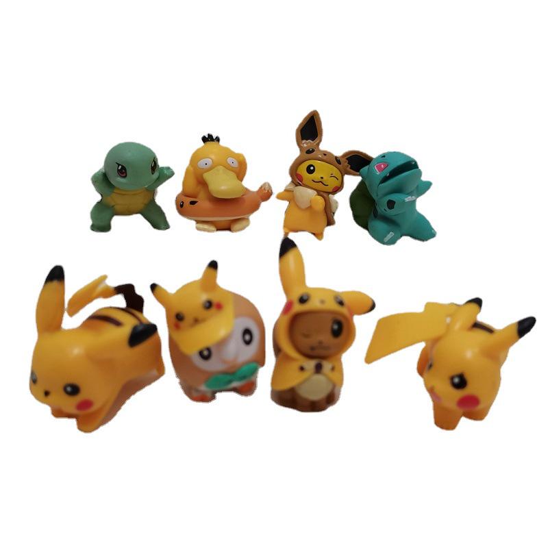 Pikachu Animal Transformation Cake Decoration Figurine - 8 Styles Trendy Ornament Gift