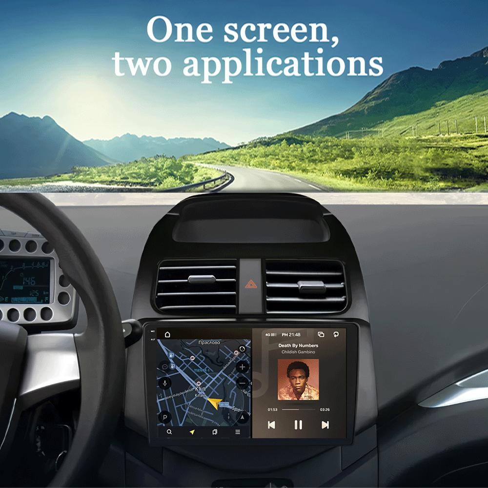 Android 14 Video Player Carplay Car Radio For Chevrolet Spark Beat Matiz Creative 2010 - 2014 Multimedia  GPS 2din Stereo