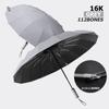 16K Strong Rain UV Umbrella for Men Women Large Fully Automatic Folding Umbrella Windproof Sun UV Umbrellas Travel Sunny