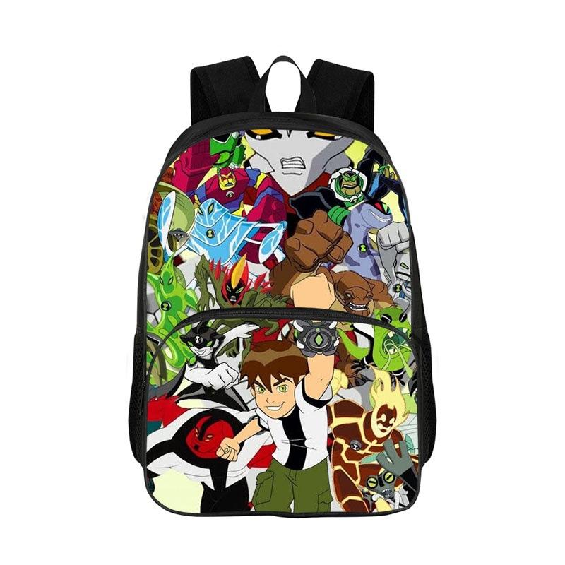Водонепроницаемый рюкзак Ben 10 с принтом для мальчиков и девочек, школьная сумка для книг, повседневный детский рюкзак