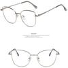 New Women Glasses Cat Eye Anti Blue Light Radiation Protection Eyeglasses Female Small Frame Eyewear Metal Girls Reading Glasses