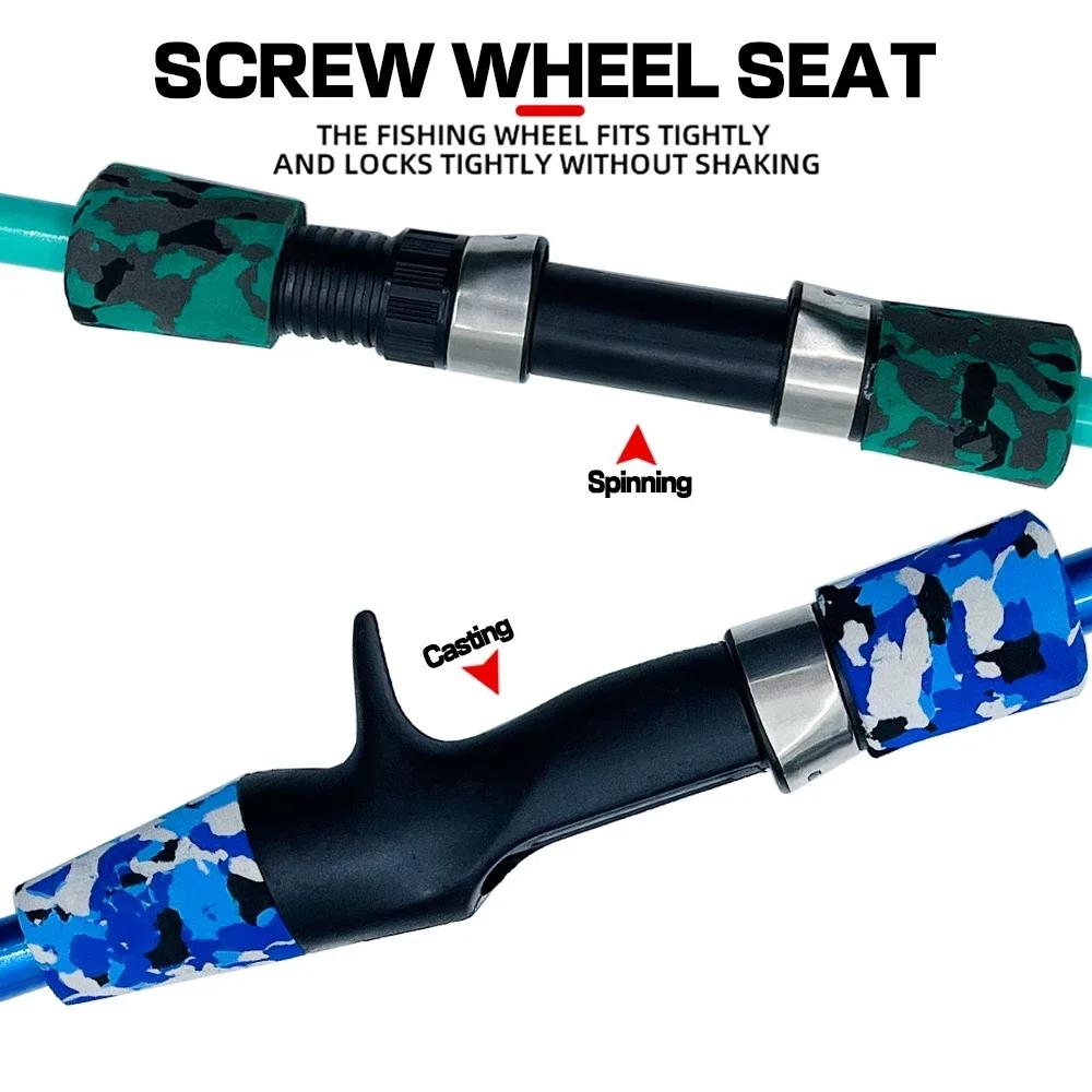 Новая портативная мини-приманка, вращающаяся удочка длиной 1,3 м, 1,5 м, 1,8 м, легкая форель для кормления, карбоновые снасти для ловли нахлыстом, удочка из углеродного волокна