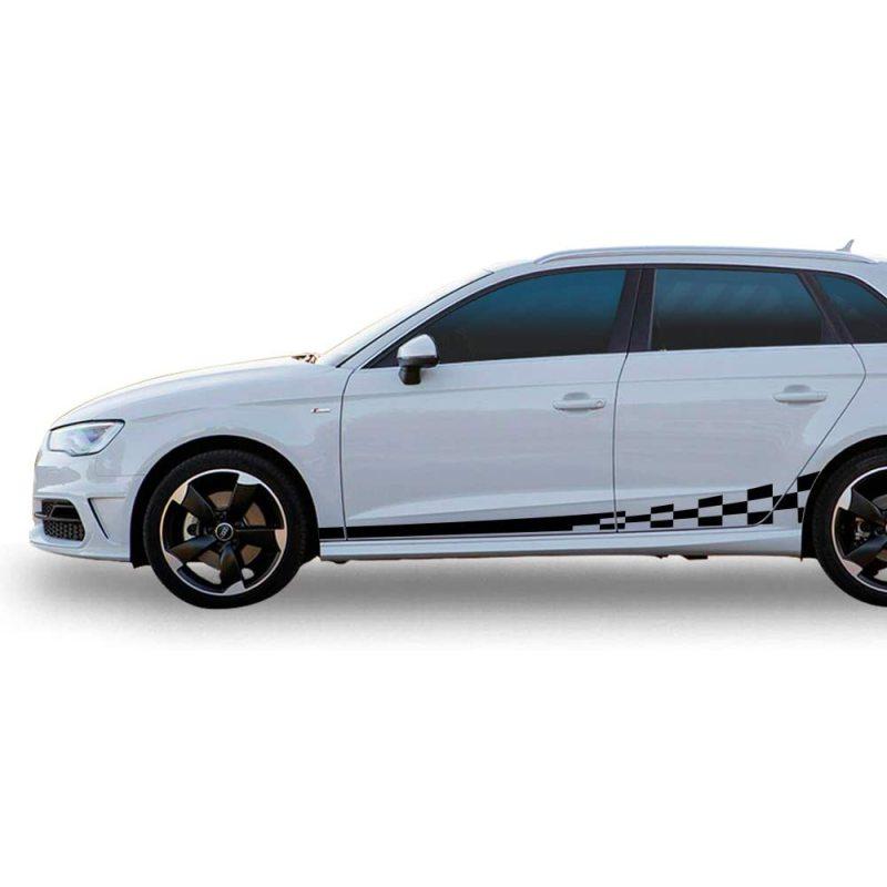 Автомобильные наклейки, автомобильные наклейки «сделай сам», двусторонние наклейки, гоночные полосы, автомобильная пленка, виниловая пленка, автомобильные аксессуары