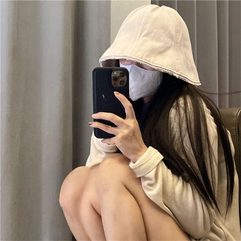 Женская панама с широкими полями, однотонная, для улицы, шляпа рыбака, повседневная хлопковая шляпа-ведро, для улицы