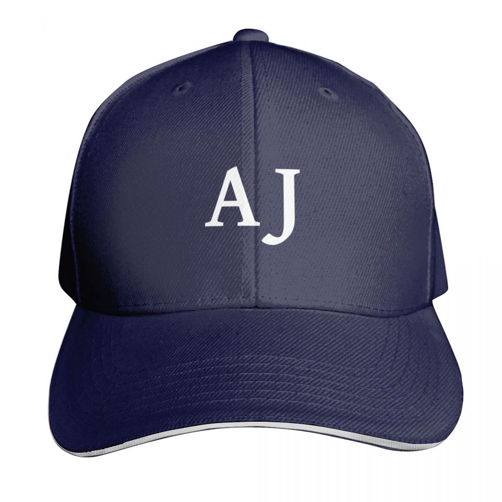 AJ Initials Monogram Elegant White Letters Baseball Cap hiking hat Hat Beach fun hats Hat Luxury Brand Ladies Unisexs