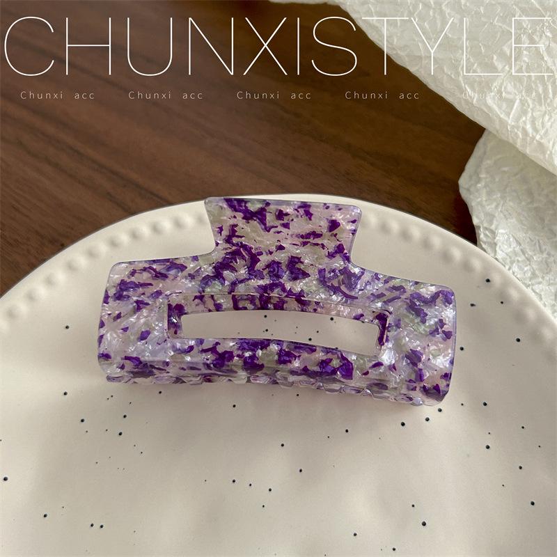 Large French Retro Mermaid Color Hairpin Shark Clip