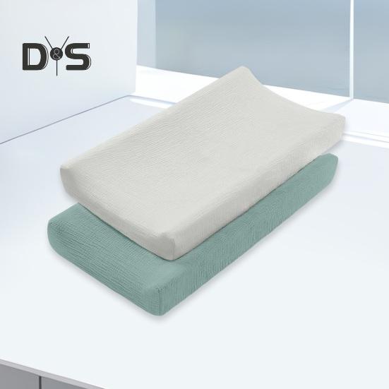 2 Pcs Baby Diaper Changing Pad Cover Soft Cotton Hygienic Protection Machine Washable Inflant Diaper Changing Table Cover