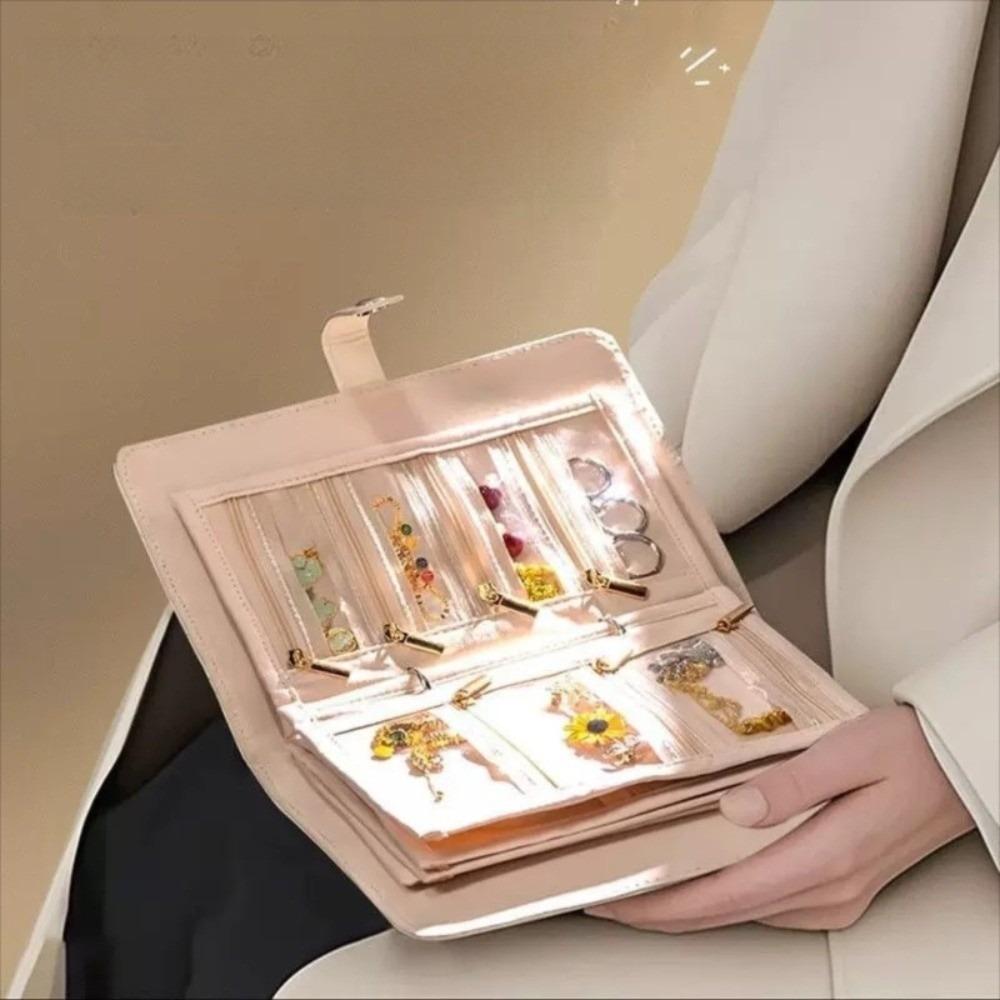 Leather Necklace Binder Waterproof Jewelry Packaging Brochure Necklace Binder Display Box  Display