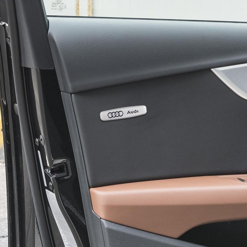For Audi RS3 1pcs Metal Emblem Seat Stickers Auto anti-kick pad floor mat Badge For Audi Sport R8 S1 S3 S4 S5 S6 S7 S8 SQ2 SQ5 SQ7 SQ8 TTS