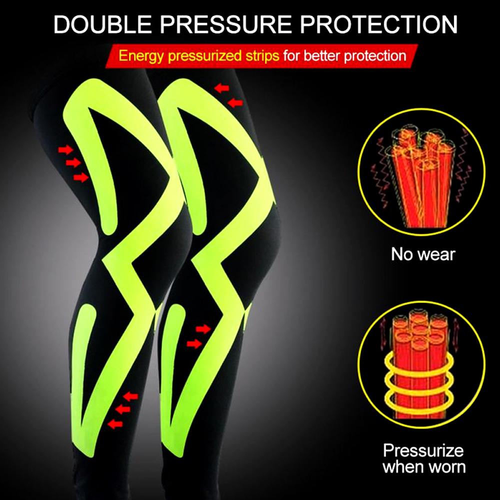 1Pcs Compression Leg Sleeves, Leg Knee Long Sleeves Knee Support for Football Baseball Running Cycling Fitness