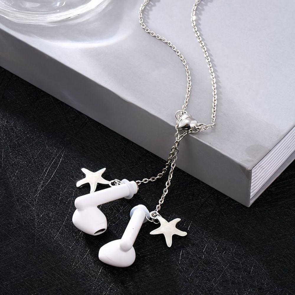 Держатель клипсы Starfish анти-потеря наушники цепь Whale Tail наушники ожерелье беспроводные наушники