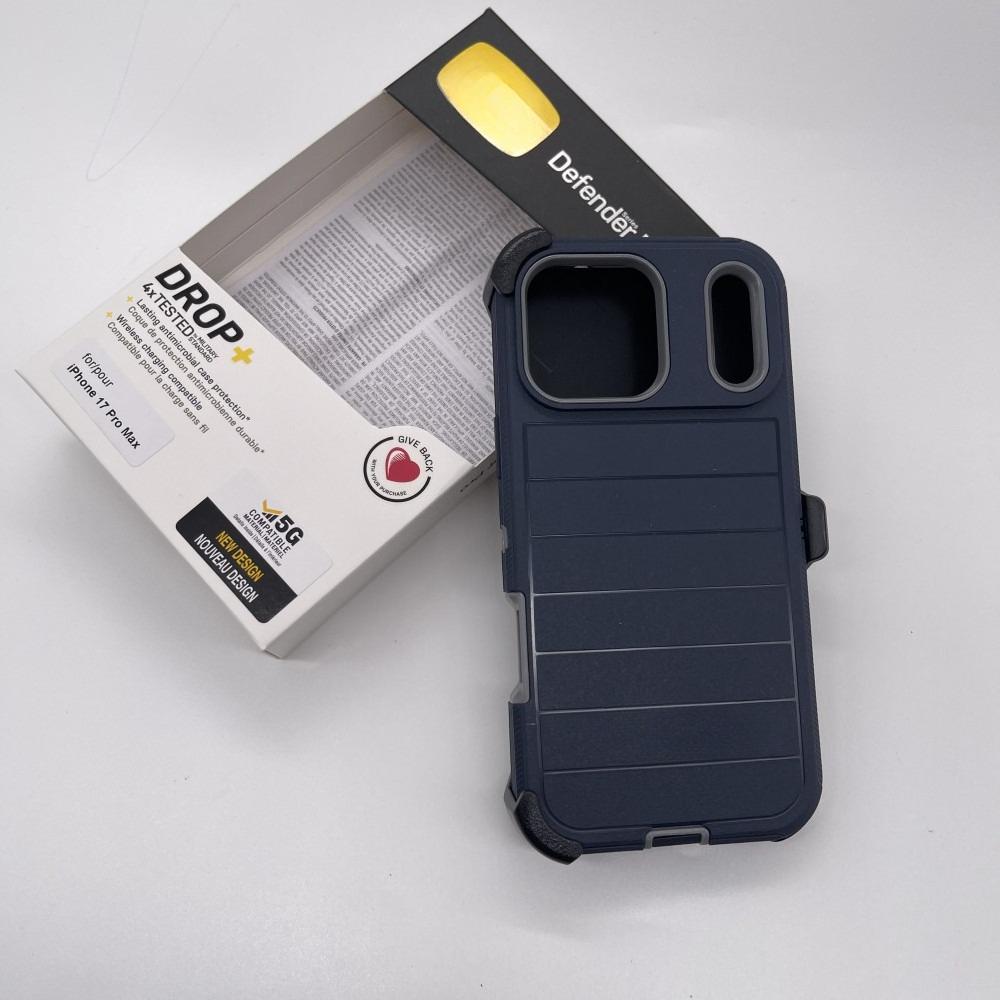 Чехол серии Defender Pro для iPhone 17 Pro Max Air 16 15 14 13 Официальный Оригинальный Ott BOX Защита камеры Противоударная крышка Клипса