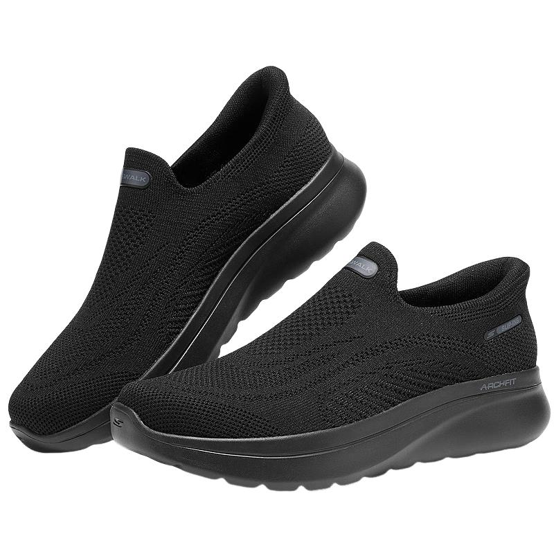 Skechers Мужская широкая обувь для ходьбы без шнурков