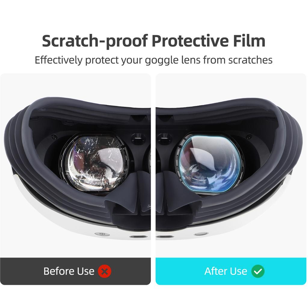 4 шт. Защитная пленка для экрана VR с защитой от царапин, защитная пленка для линз, блокирующая синий свет, для очков PS VR2, износостойкая пленка