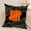 U-Undefeated Trend Cushion Cover Soft Plush Fabric Double-Sided Printed Sofa Cushion Cover for All Seasons Home Decor Gift
