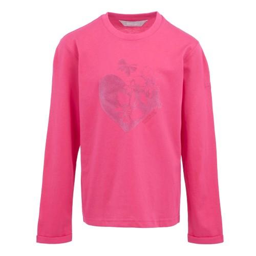 Regatta Childrens/Kids Wenbie III Hearts & Flowers Long-Sleeved T-Shirt
