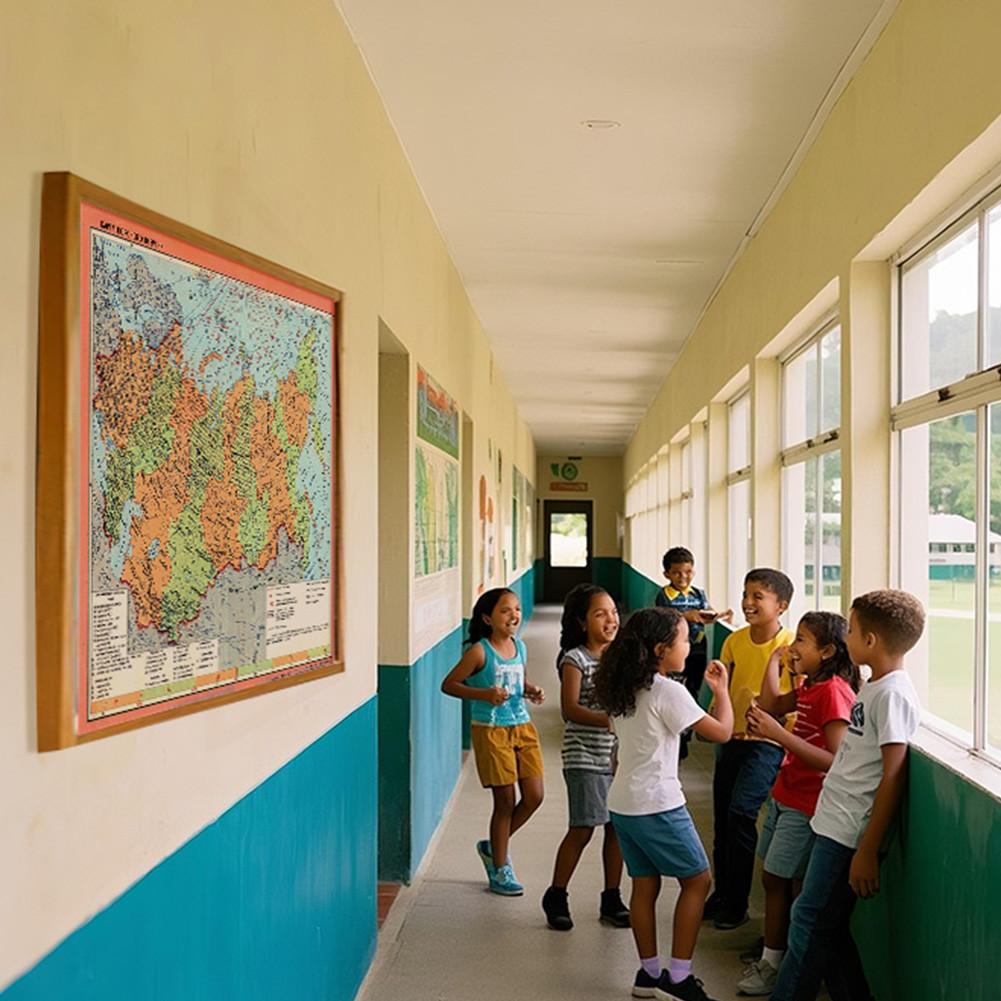 Русский вариант-Российская Советская Федеративная Социалистическая Республика Карта Настенные художественные принты Плакаты Декор Туризм/Учебные пособия