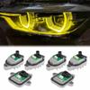 6PCS Yellow Angel Eyes DRL Module LED Headlight Daytime Running Light for BMW 2015-2019 F30 F31 LCI 320i 328i 340i 330i