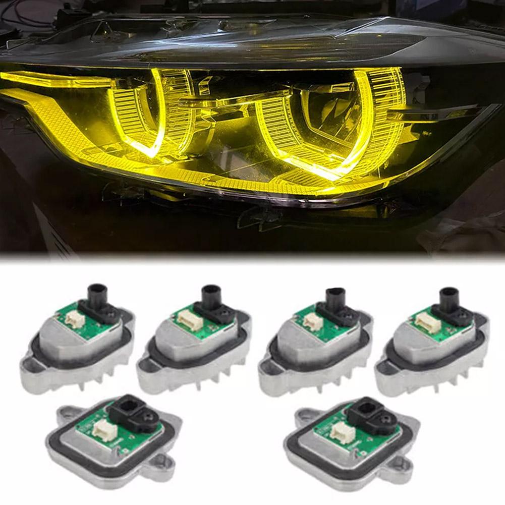 6PCS Yellow Angel Eyes DRL Module LED Headlight Daytime Running Light for BMW 2015-2019 F30 F31 LCI 320i 328i 340i 330i
